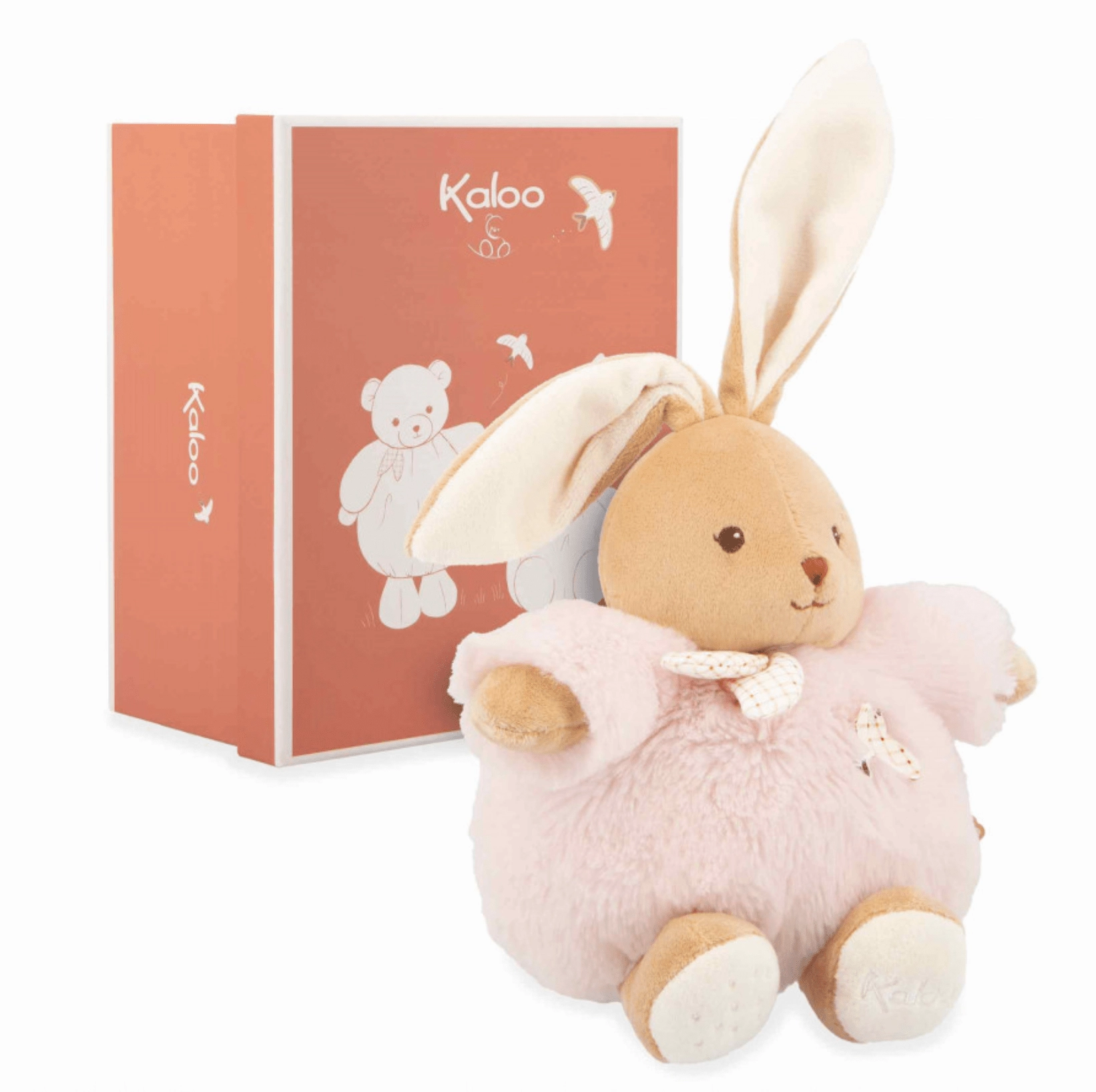 Kaloo Pink Chubby Rabbit Plush Toy - 17 cm Creativity boost