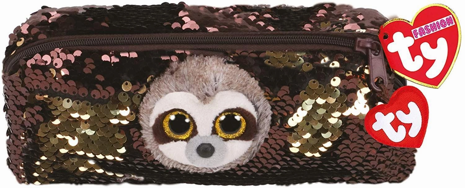 Ty Beanie Boo Dangler Sequin Pencil Case 20cm Trust Build Number Game