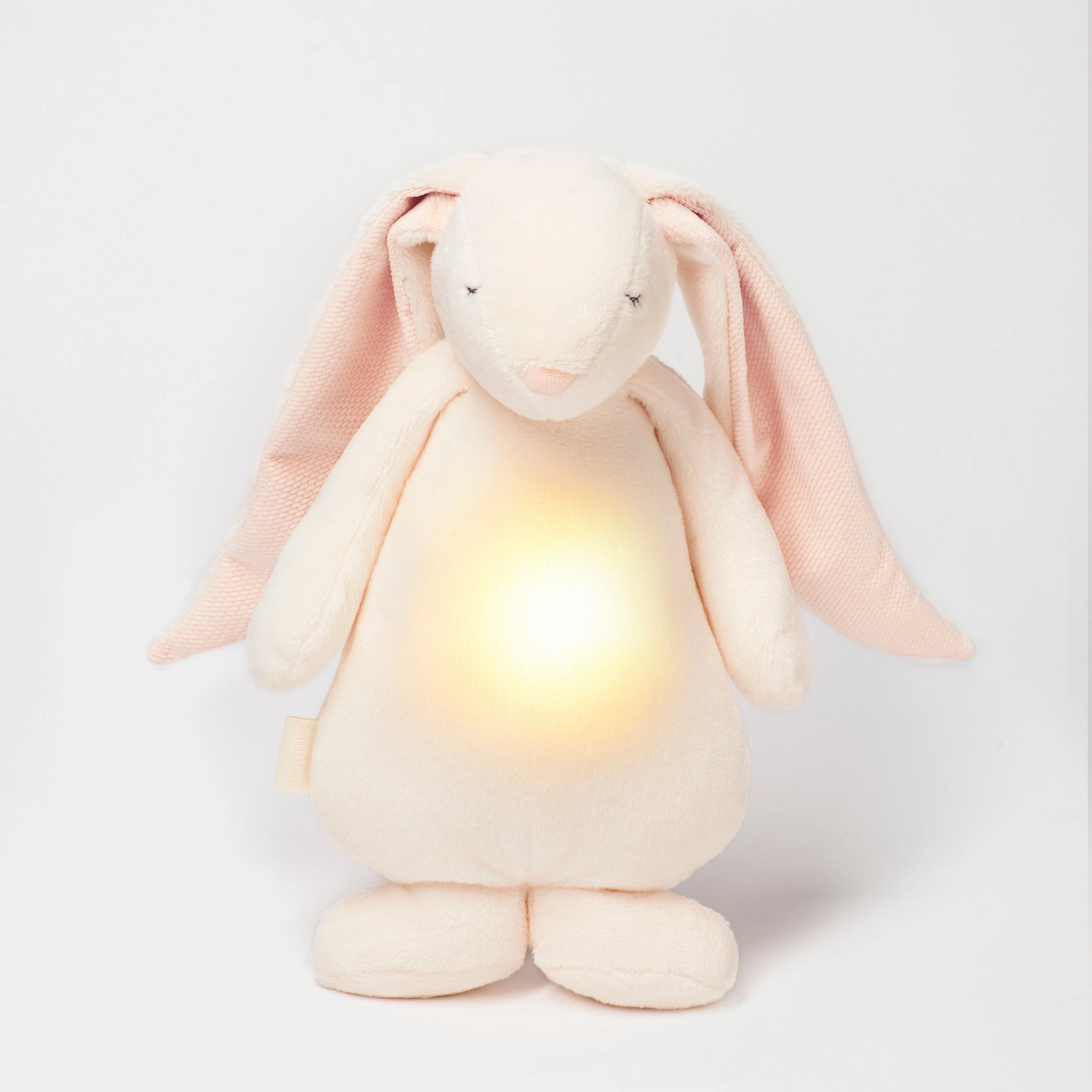 Snow Sport Moonie 2.0 Powder Pink Sound & Light Rabbit  Organic Baby Sleep Aid