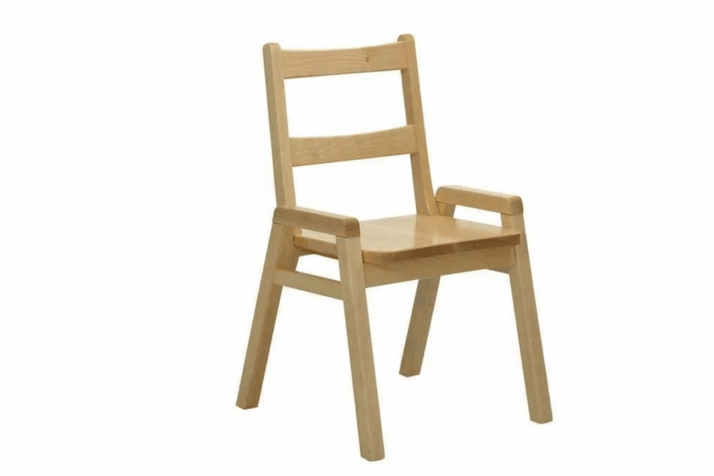 Space Awareness Geometry Set JBP Maple Wood Stackable Classroom Chairs [7 Sizes Available]