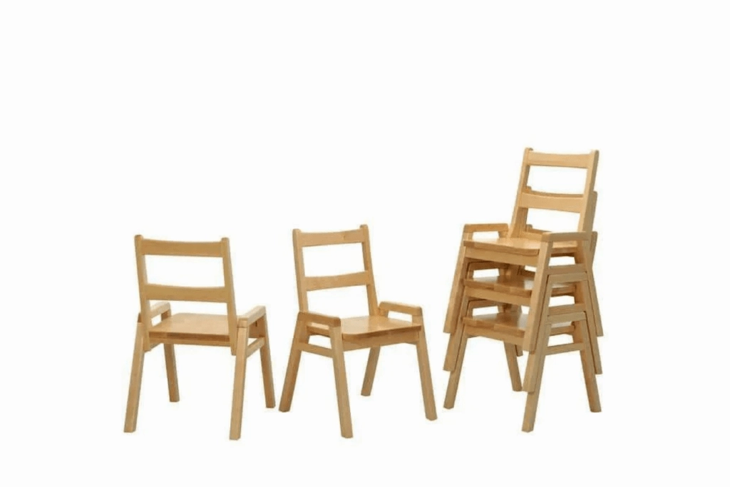 Storage Solution JBP Maple Wood Stackable Classroom Chairs [7 Sizes Available]