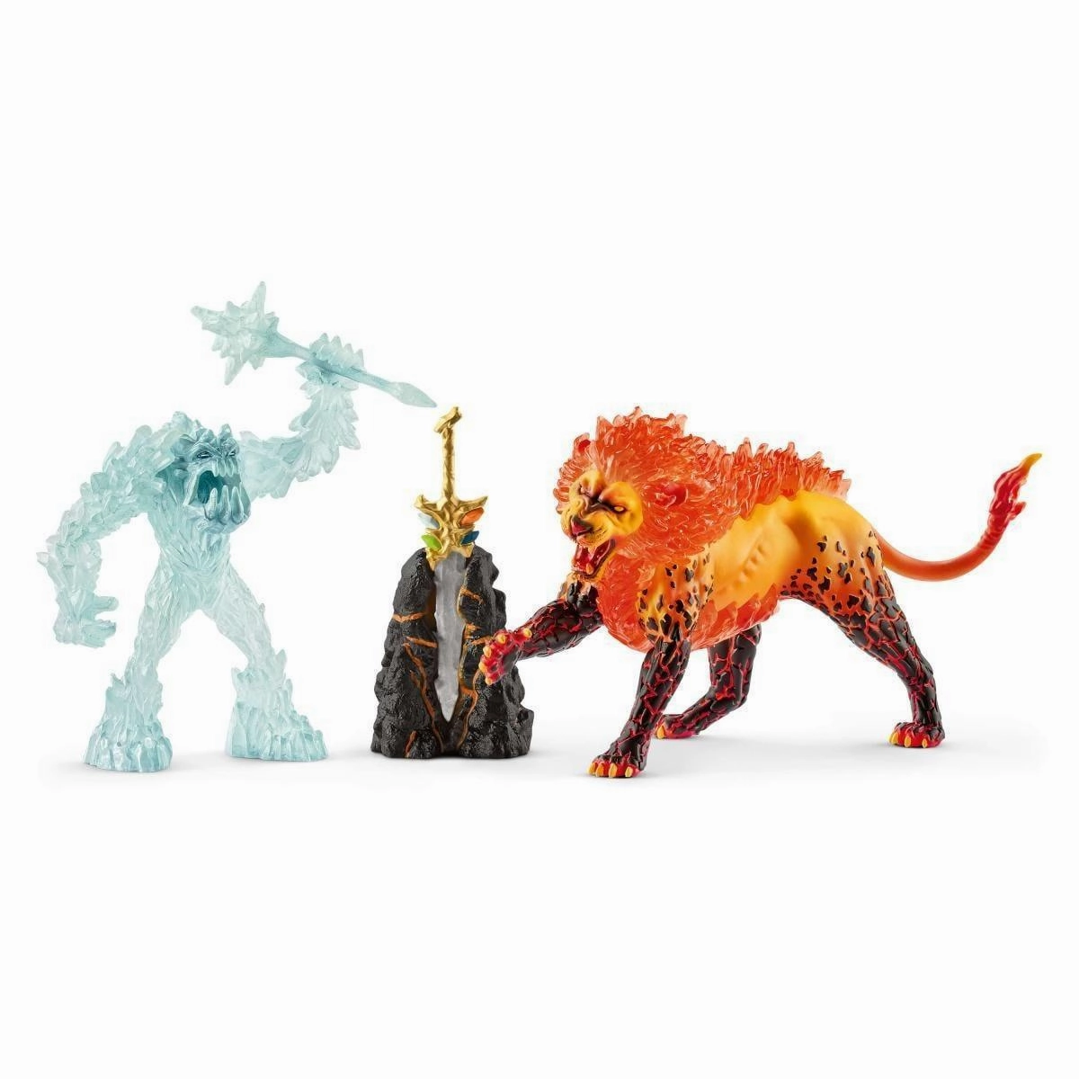Art Master Schleich 42455 Battle for the Superweapon ?C Frost Monster vs. Fire Lion