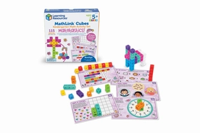 Fame Achieve Goal Post MathLink? Cubes Kindergarten Math Activity Set: Mathtastics!