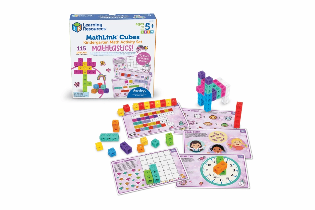 Job Role Play Talking Animal MathLink? Cubes Kindergarten Math Activity Set: Mathtastics!