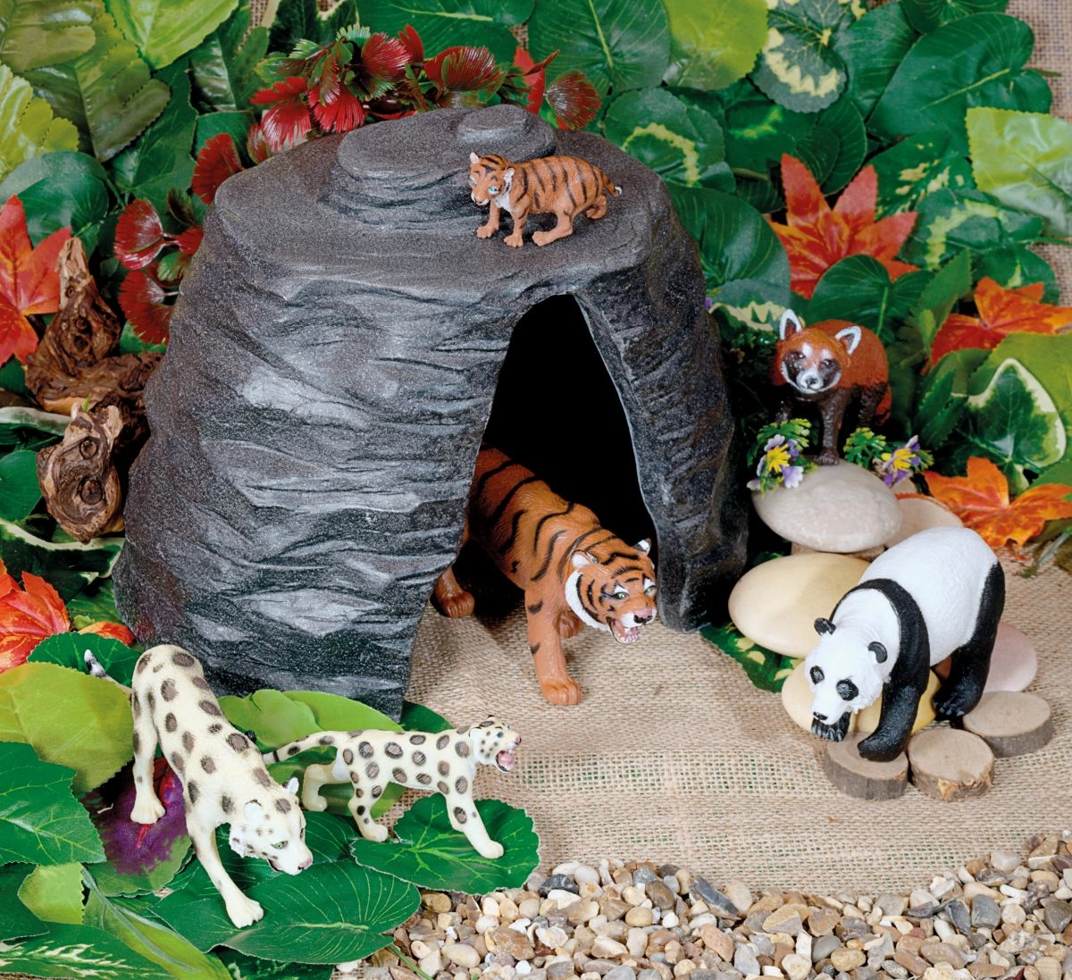 Animal Figures Fairy tale Yellow Door Large Play Cave