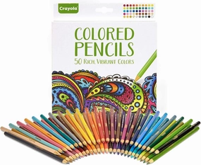 Determination Strengthen Crayola Colored Pencils 50 Rich Vibrant Colours