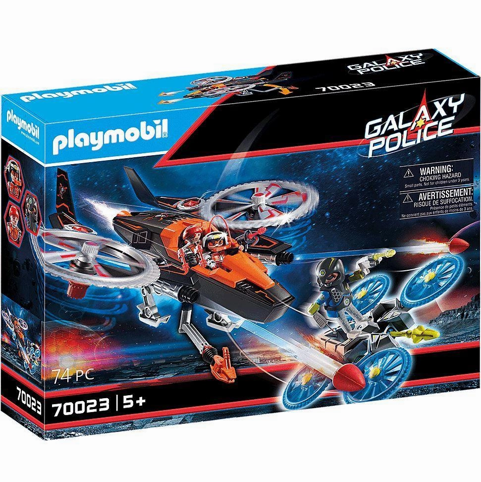 Playmobil 70023 Galaxy Police Truck Playset Action Reaction Setting Design