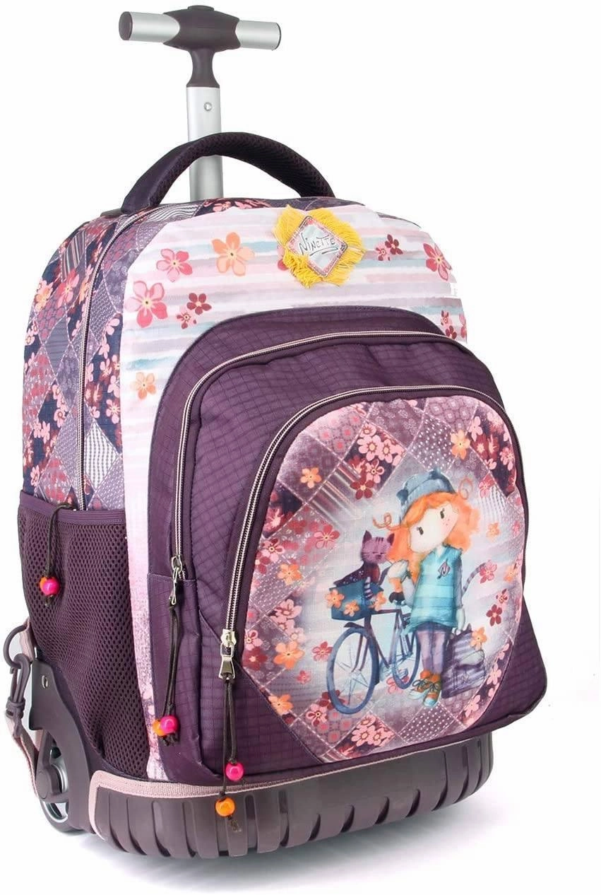 Magic Kingdom Forever Ninette Bicycle-GTS School Trolley Backpack, 47 cm