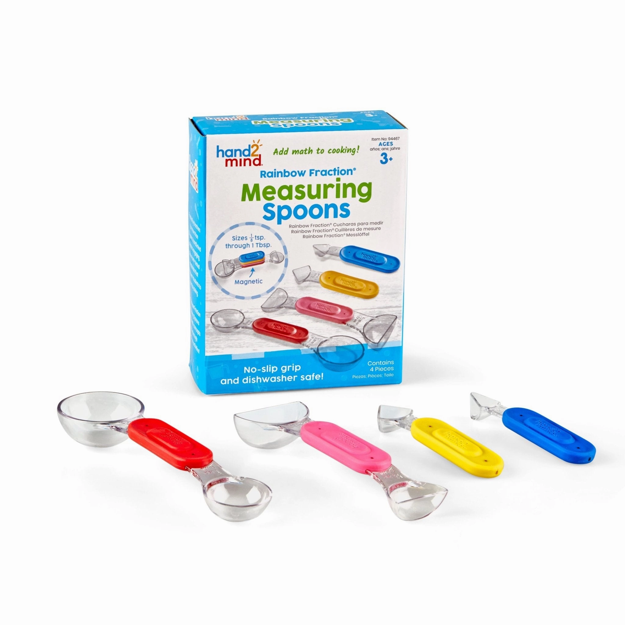 Learning Resources Rainbow Fraction Measuring Spoons Science Kit