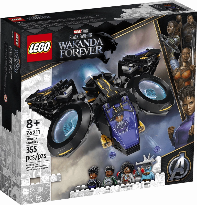 LEGO 76211 Marvel Shuri's Sunbird Black Panther Wakanda Forever Board Challenge Assignment Submit