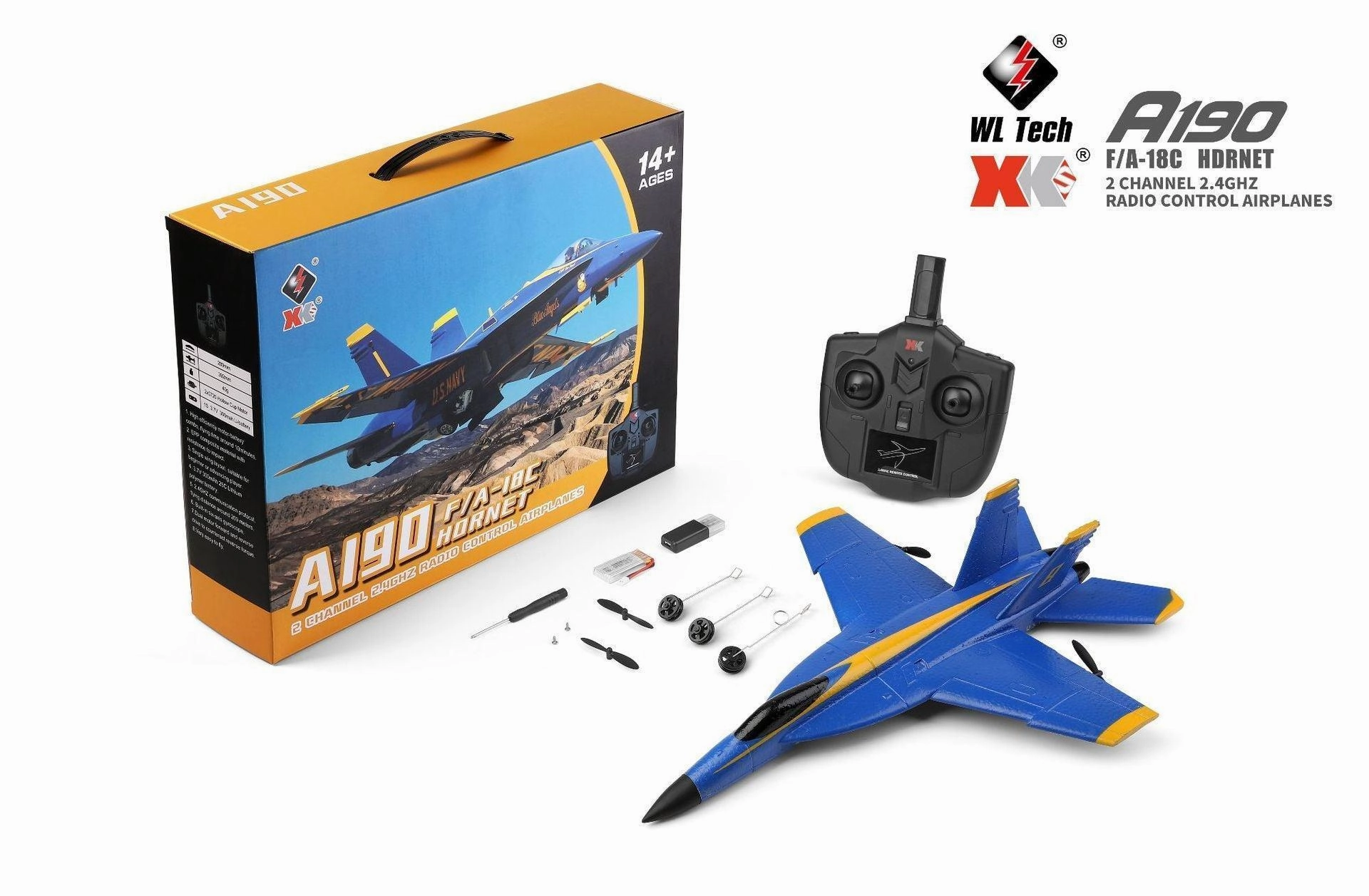 Perseverance Support Simulation A190 F-18 Hornet Two-channel RC Aeroplane