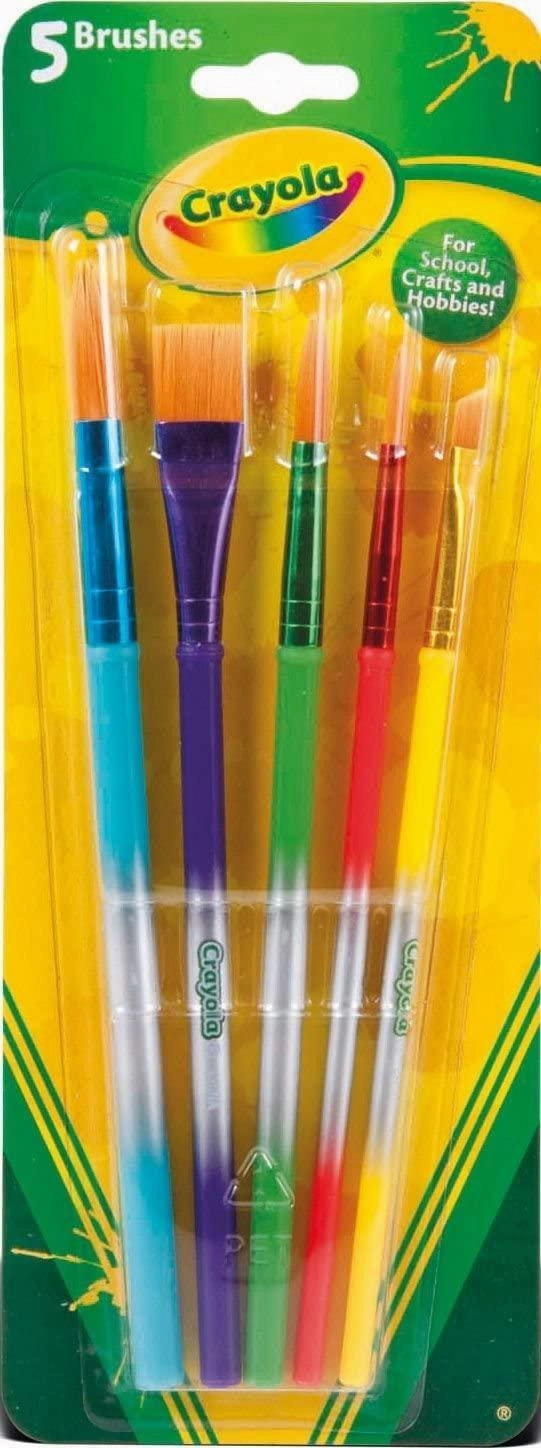 Crayola Pack of 5 Assorted Paintbrushes Problem Solve