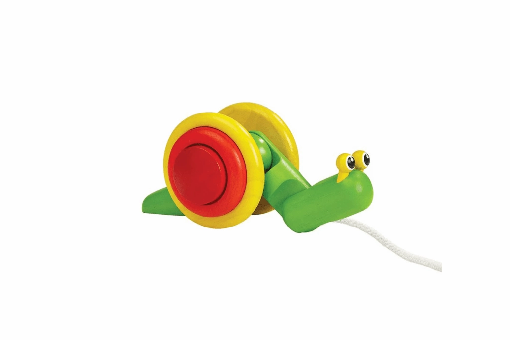 Plan Toys Pull Along Snail Lightweight Build