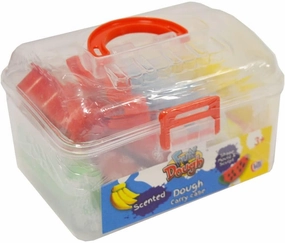 Fun Dough Scented Carry Case Set With Doughs & Moulds Dragon Hunt Playground Set