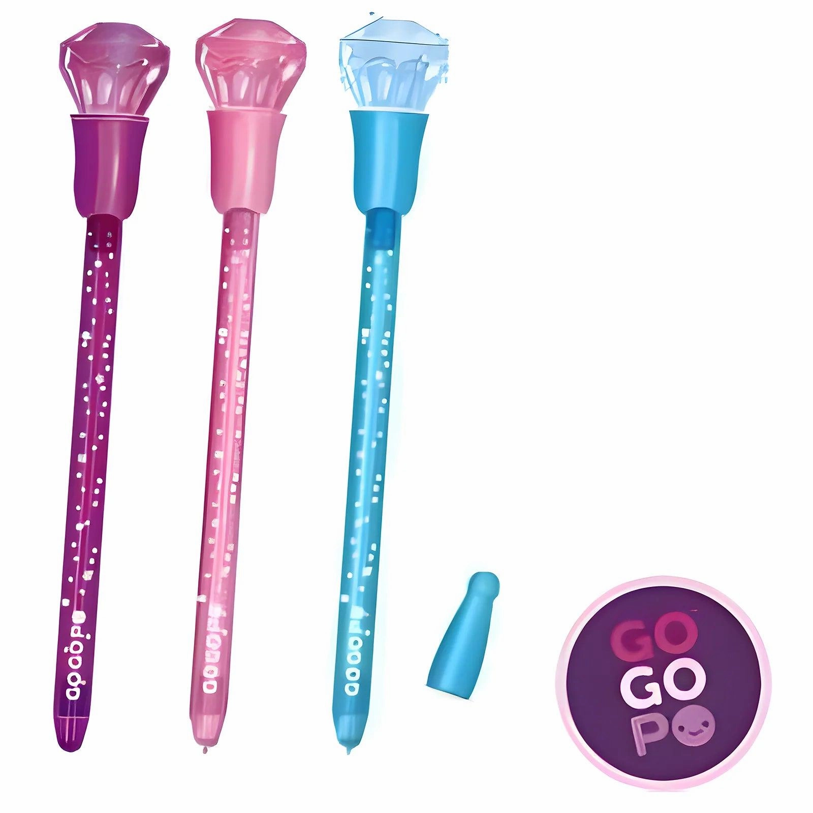 Community Build GOGOPO Light Up Crown Pen - Blue
