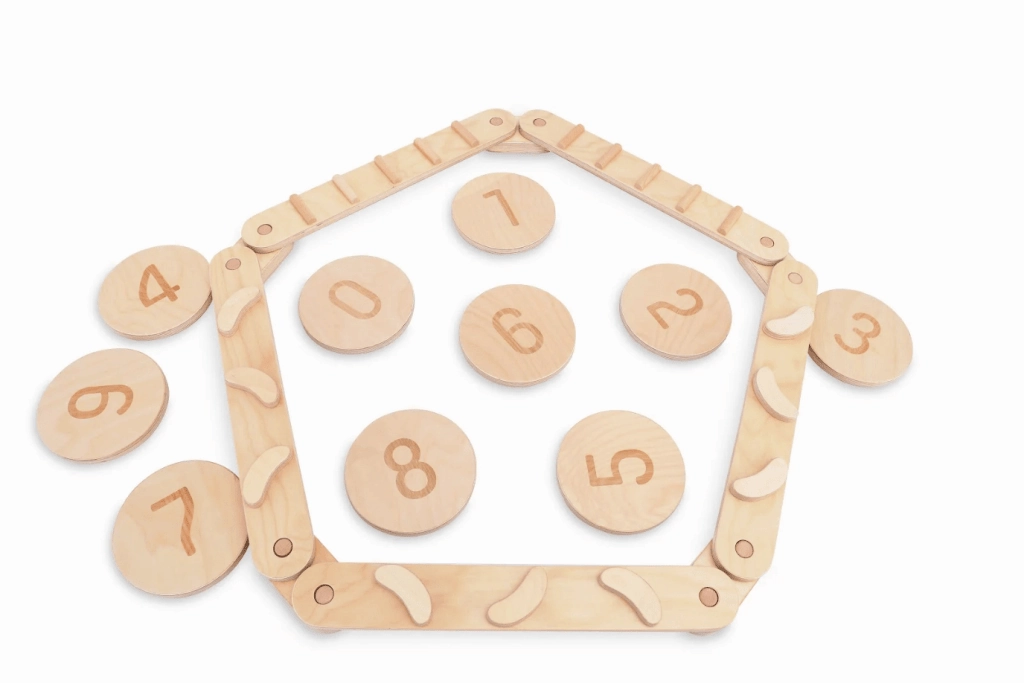 Kinderfeets Wooden Balance Beams and Stepping Stones Character Level