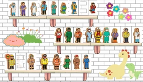 Store Front Summer Activity Lanka Kade Complete Set of People (24) get 3 Free!