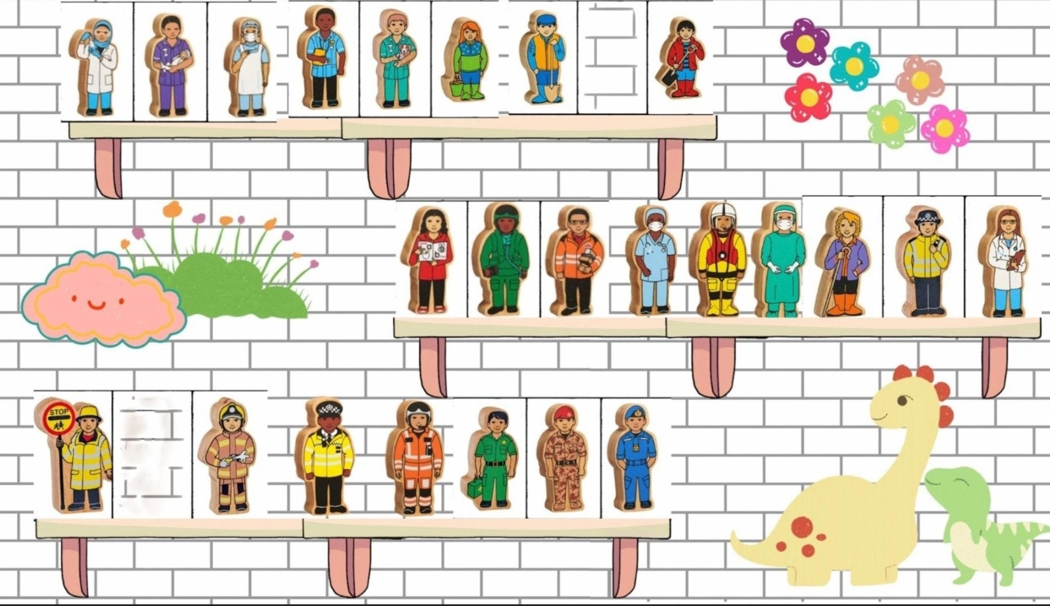 Store Front Summer Activity Lanka Kade Complete Set of People (24) get 3 Free!