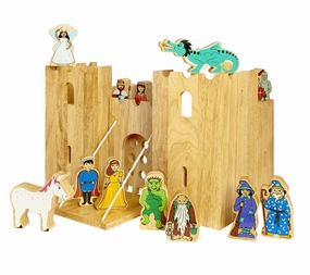 Lanka Kade Wooden Toy Fairytale Castle playscene with 12 characters (Direct Shipping) Probability Game Cell Division