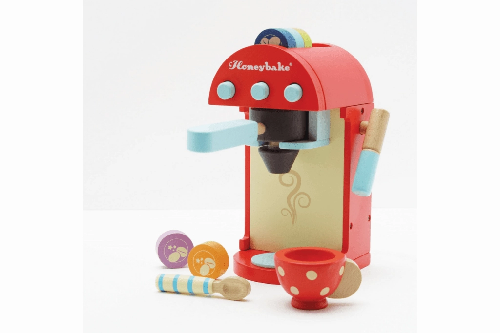 Meteor shower Genre Study Le Toy Van Wood Coffee Machine and Pods