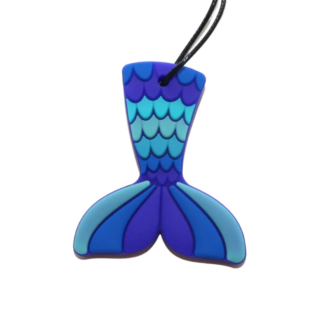 Fabric Toy Mermaid Tail Chew Pendant