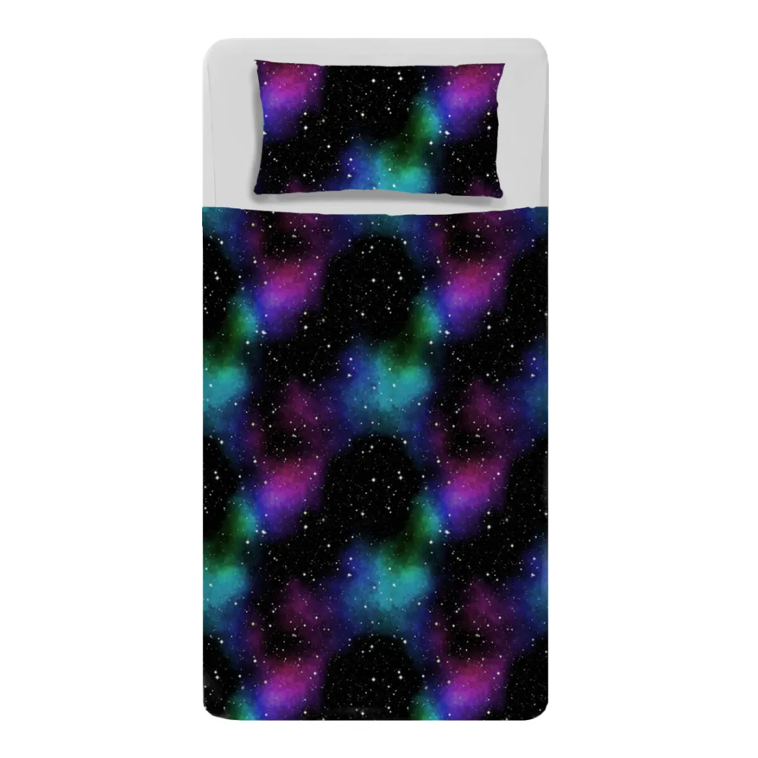 Night Sky Galaxy Sensory Compression Bed Sheet Energy Pyramid Toddler Approved