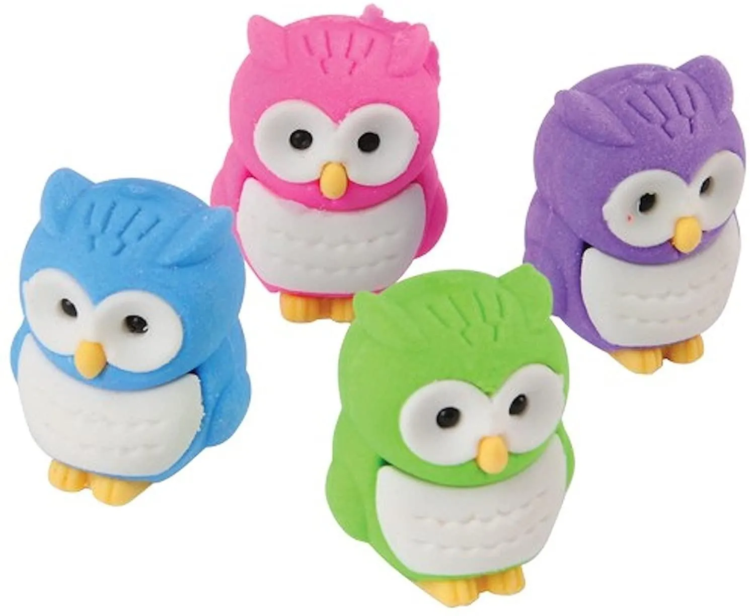 Planet Protect Non toxic Fun Stationery Owl Eraser - Assorted Colours