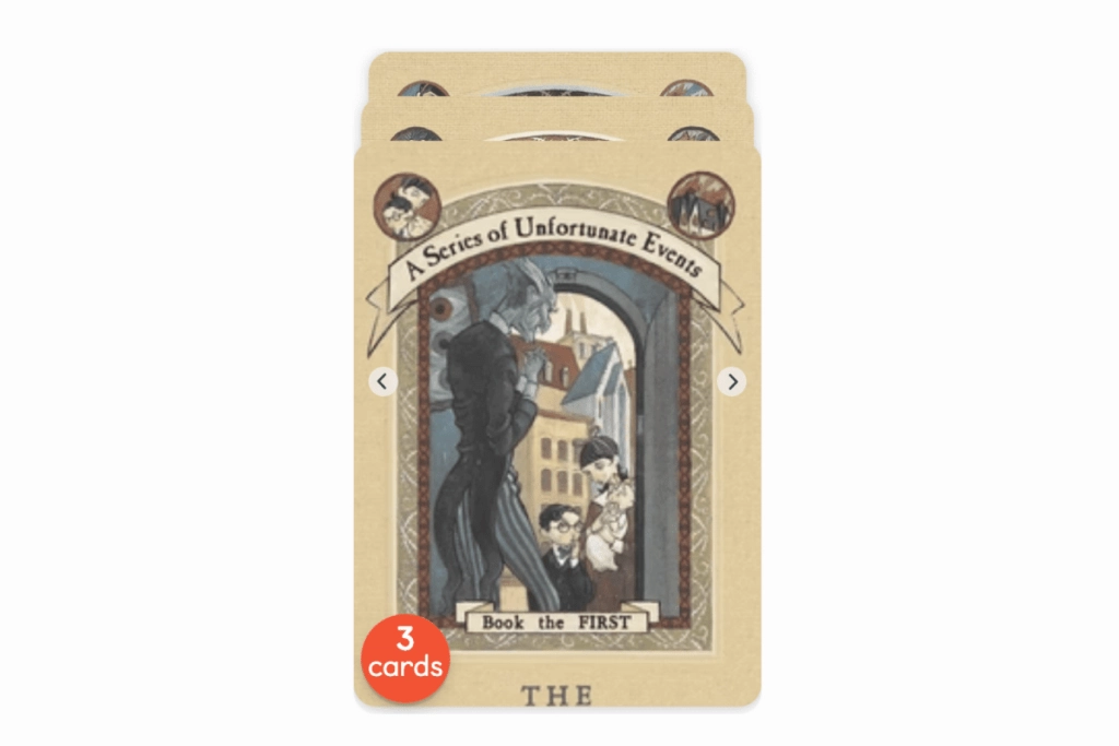 Yoto Card Pack: The Trouble Begins: A Collection of Unfortunate Events Writing Practice