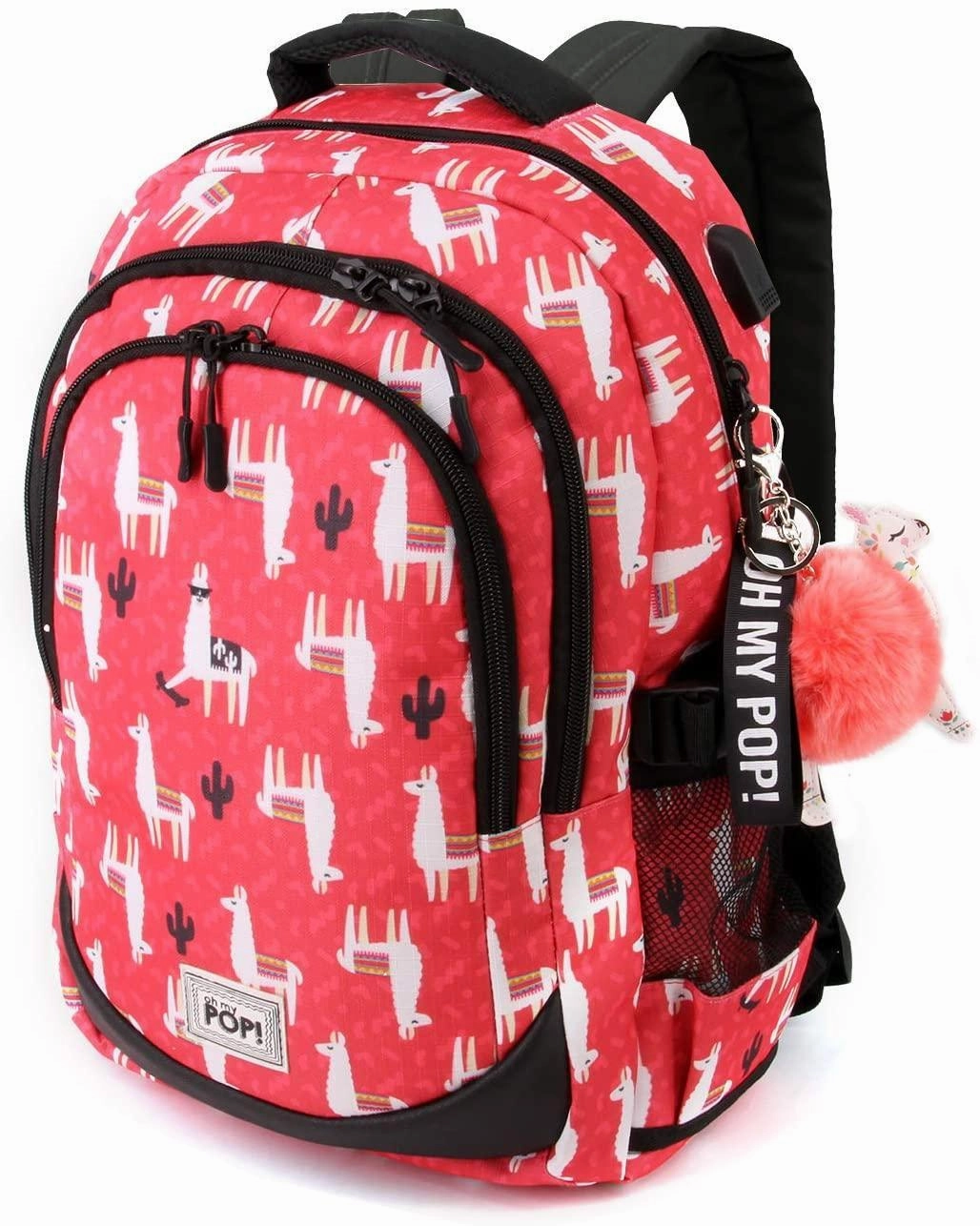 Secret Agent Oh My Pop Llama-Running HS School Backpack 44 cm