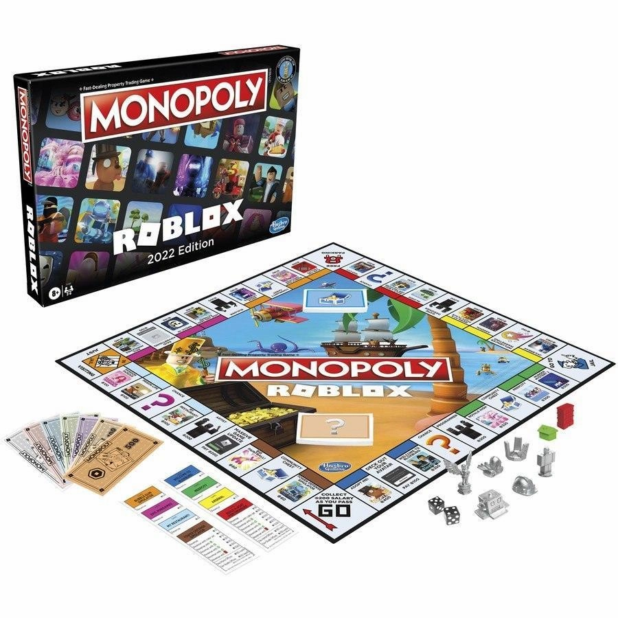 Monopoly: Roblox 2022 Edition Board Game Roller Skate