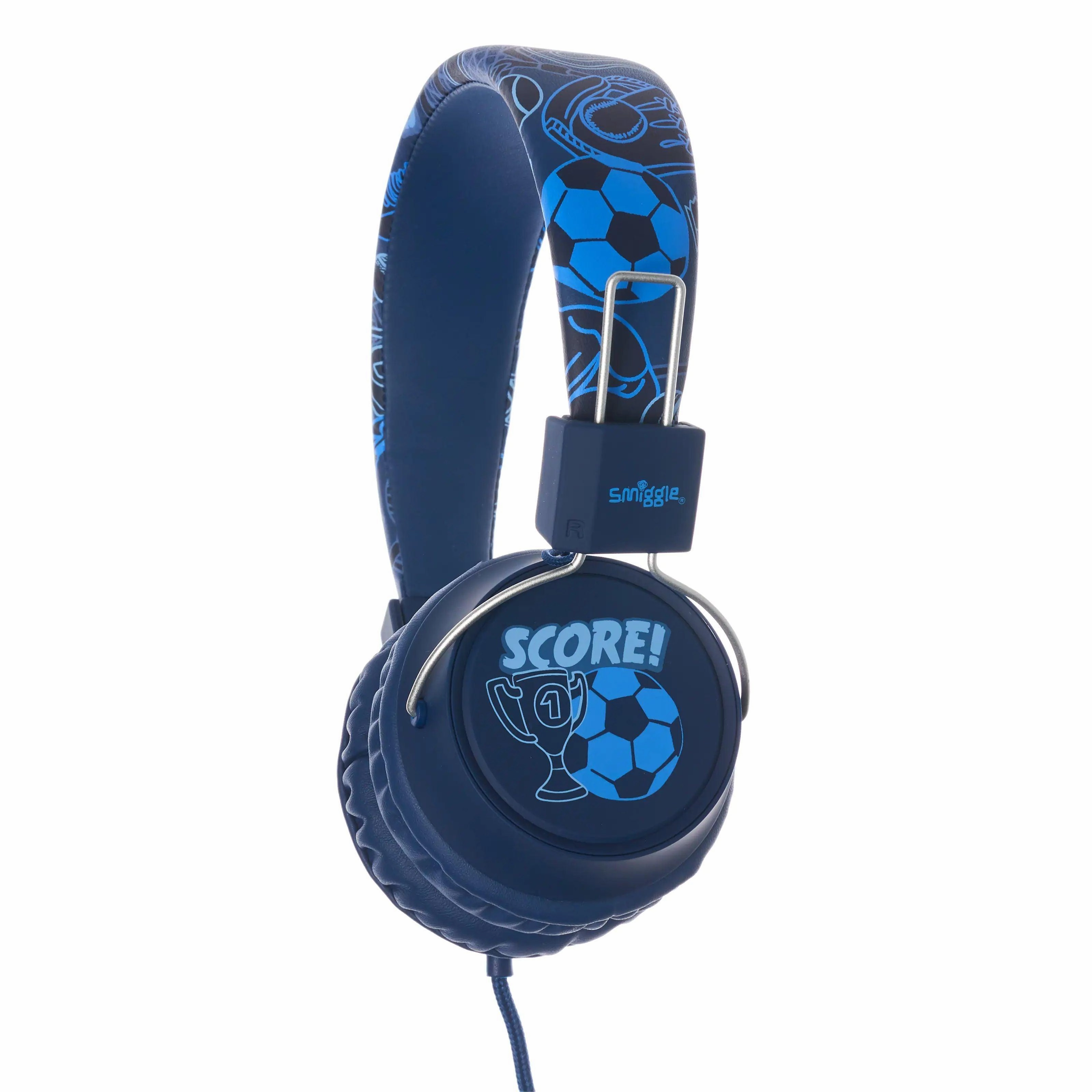 SMIGGLE Mesh Fold Up Headphones - Navy Shopping Game