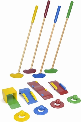 Tournament Complete Garden Games Wooden Crazy Golf Set for Kids