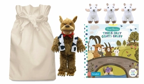 Benchmark Set Billy Goats Gruff Story Sack with Large Troll and 3 Goats
