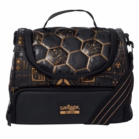 Marine Life Smiggle Livewire Large Double Lunchbox With Strap - Black