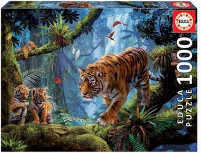 Tigers in the Tree 1000 Puzzle Professional Tool Snowboard Toy