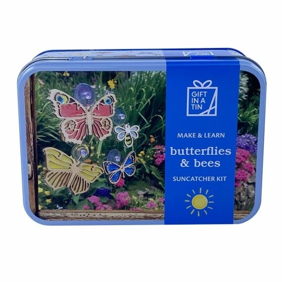 Forgiveness Grant Apples To Pears Gift In A Tin Butterflies & Bees Suncatcher Kit