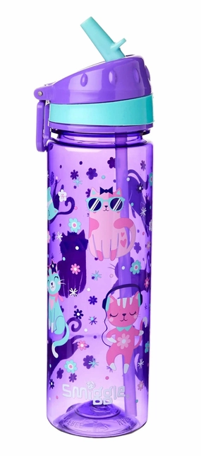Fantasy Land SMIGGLE Universe Drink Up Straight Bottle - Purple