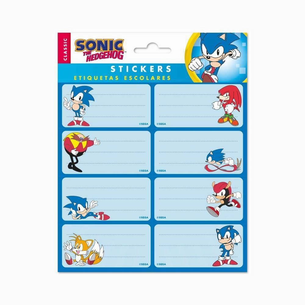 train station SONIC The Hedgehog Self-Adhesive Labels
