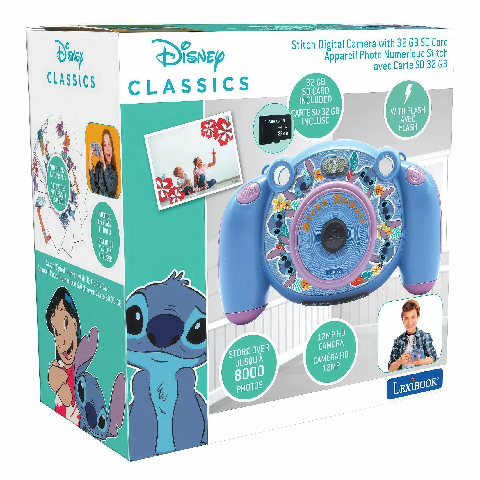 Lexibook Disney Stitch Digital Camera Solo Play Grassland Ecosystem