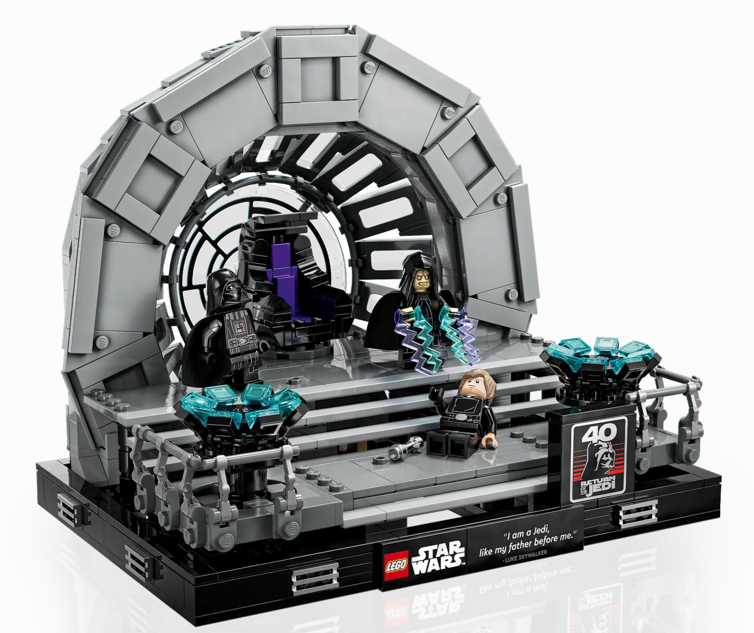 Bluetooth connected LEGO STAR WARS 75352 Emperor's Throne Room Diorama