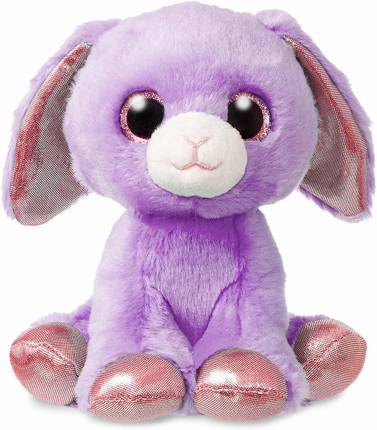 AURORA Sparkle Tales 7-inch Rose Rabbit - Purple Aquarium Design