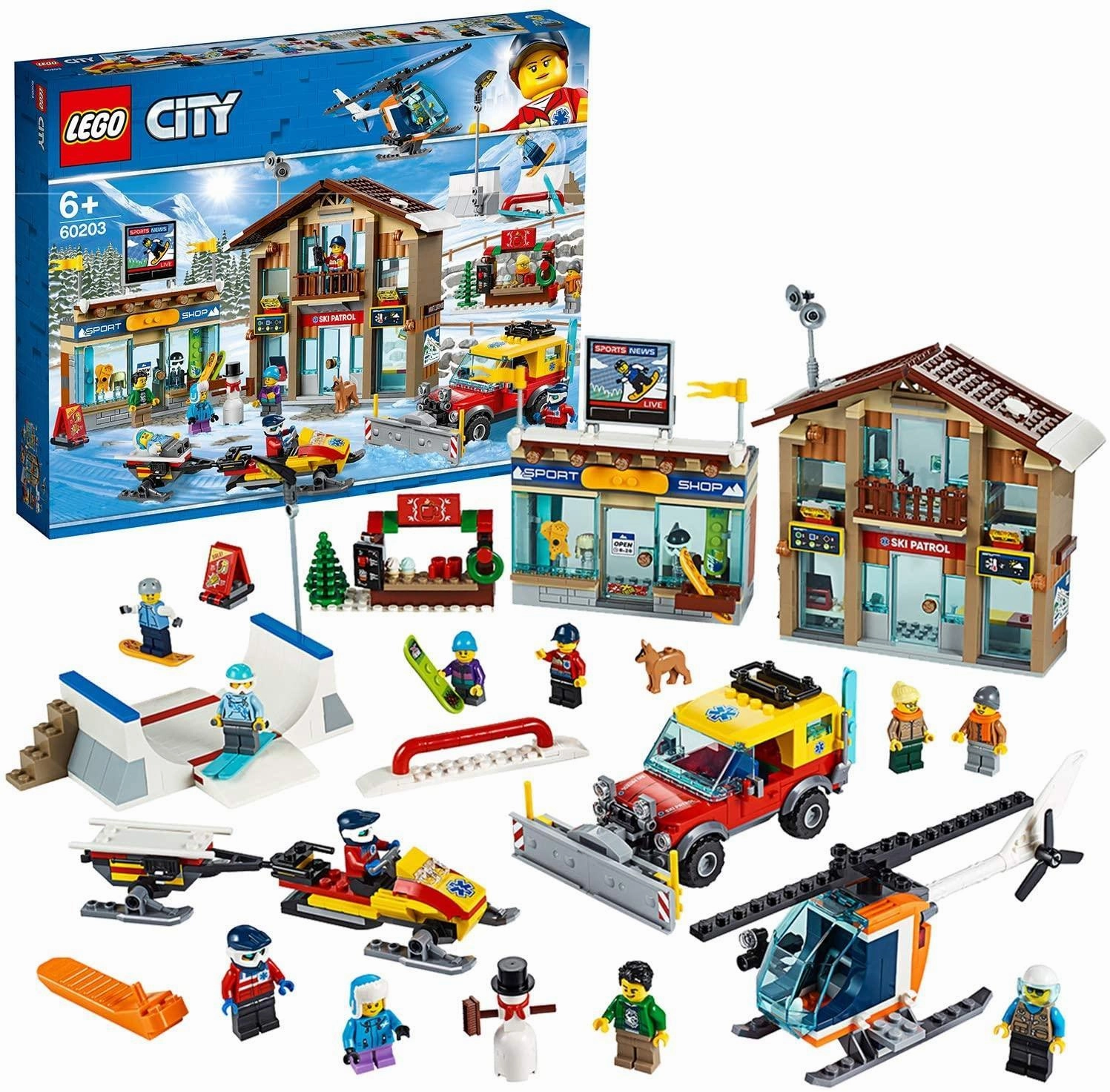 LEGO 60203 CITY Ski Resort with Helicopter Patch Note