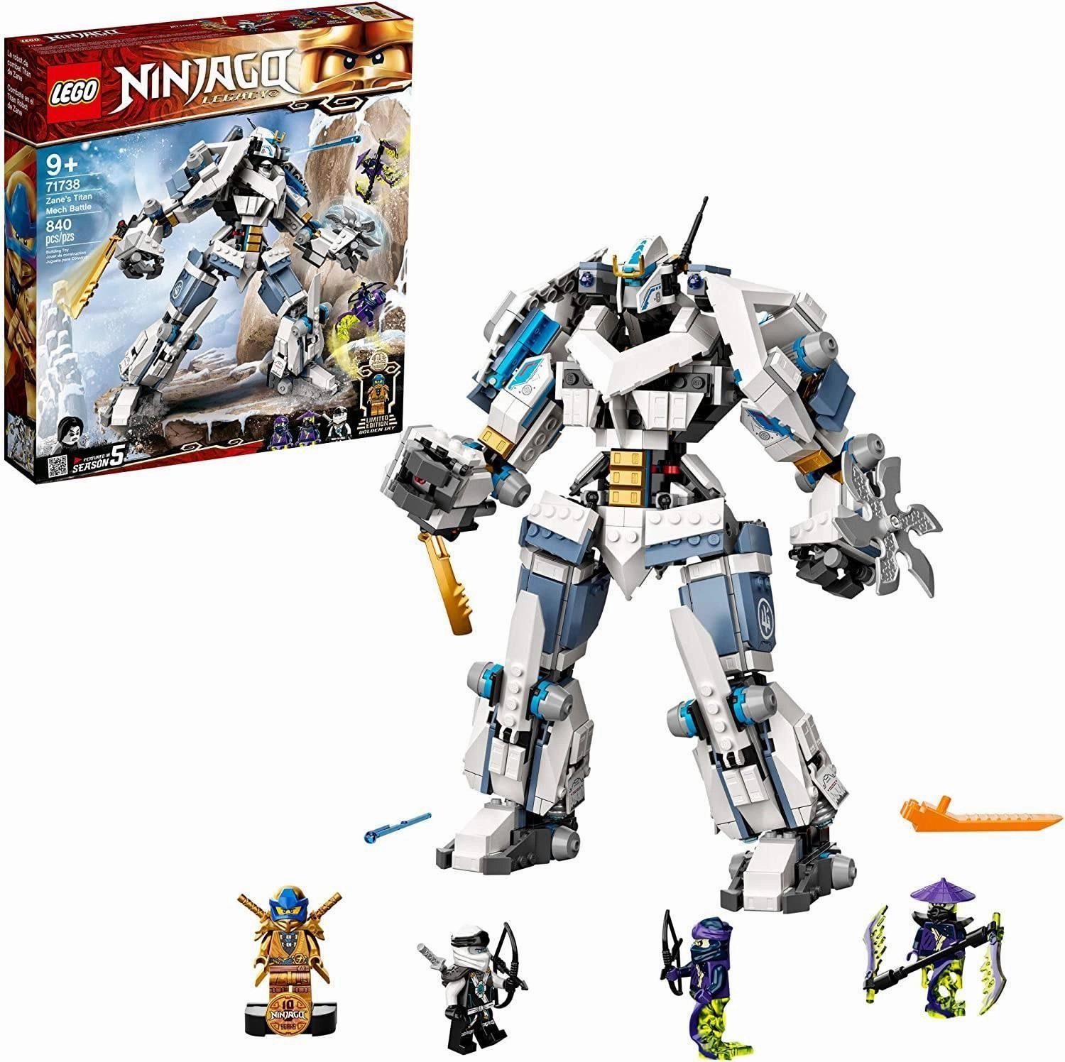 Weather Adaptation Fairy tale LEGO 71738 NINJAGO Zane's Titan Mech Battle