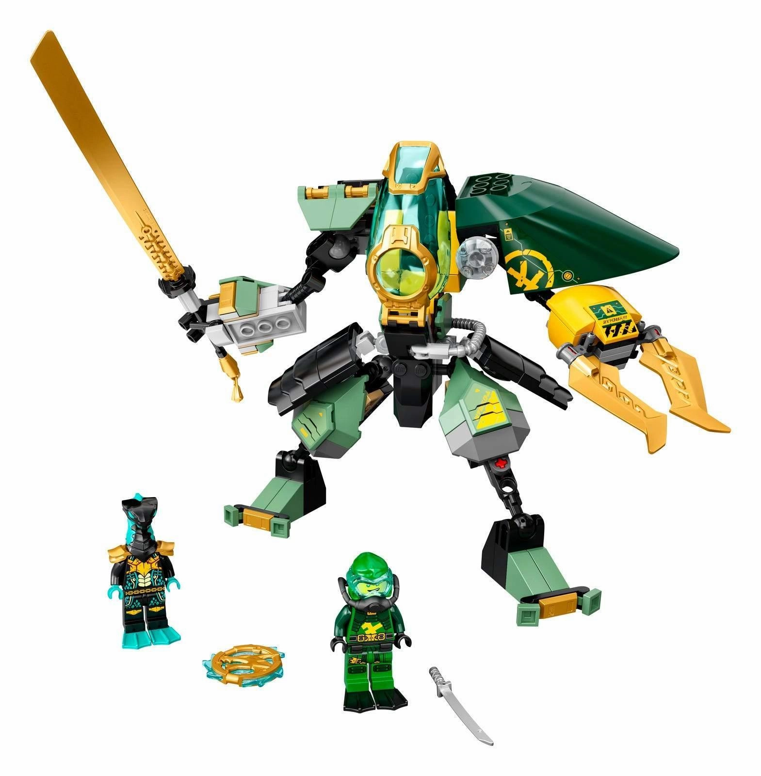 LEGO 71750 NINJAGO Lloyd??s Hydro Mech Action Figure Set Knowledge Expansion SciFi Technology