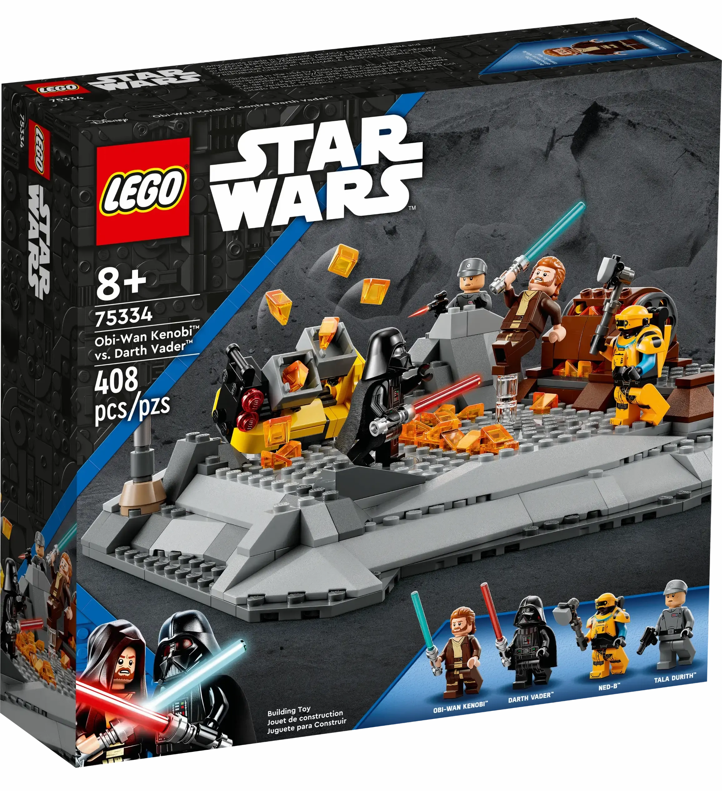 LEGO 75334 STAR WARS Obi-Wan Kenobi vs Darth Vader Justice Serve Secret Area