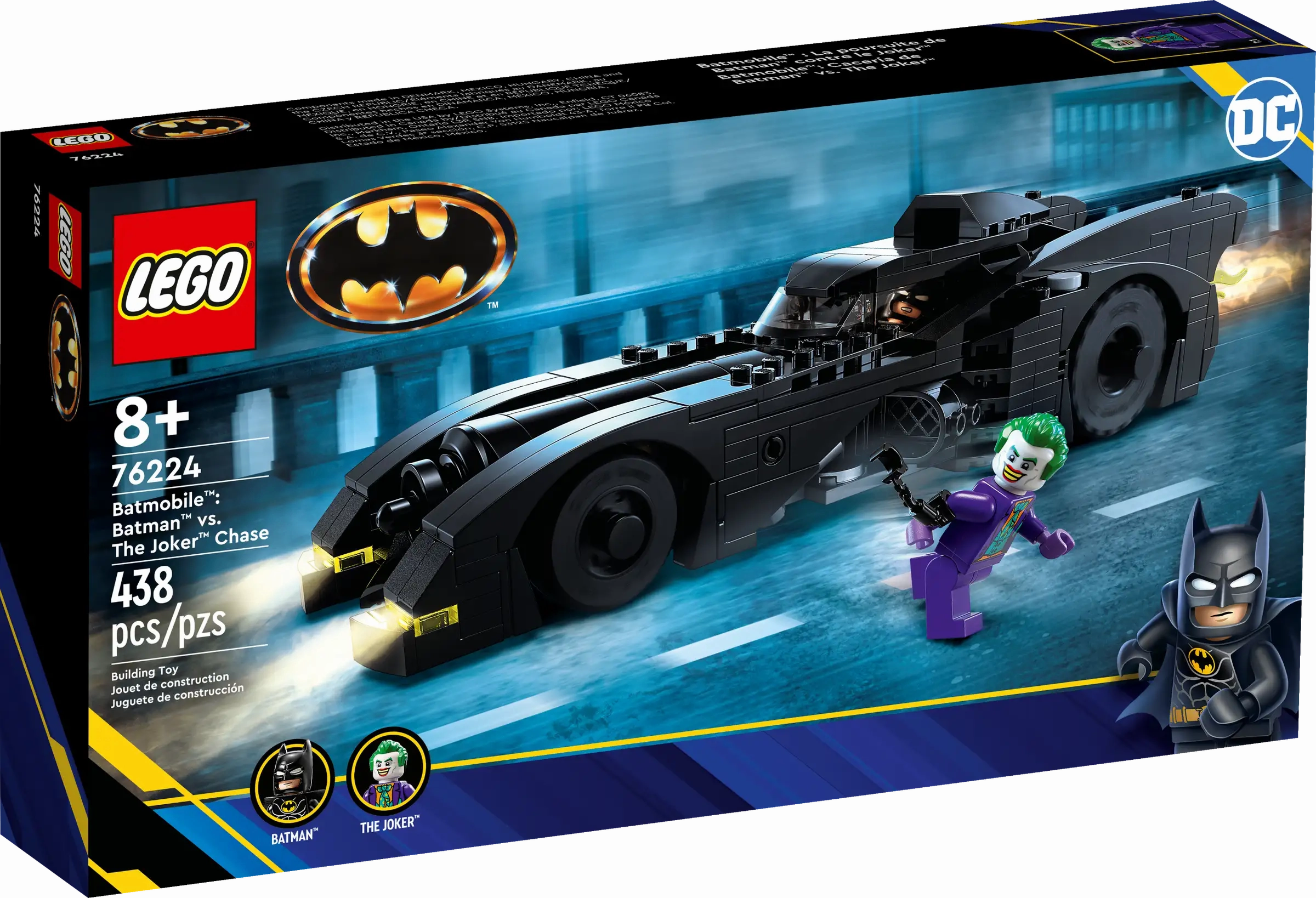 LEGO 76224 Batmobile Batman vs The Joker Chase Outdoor Activity