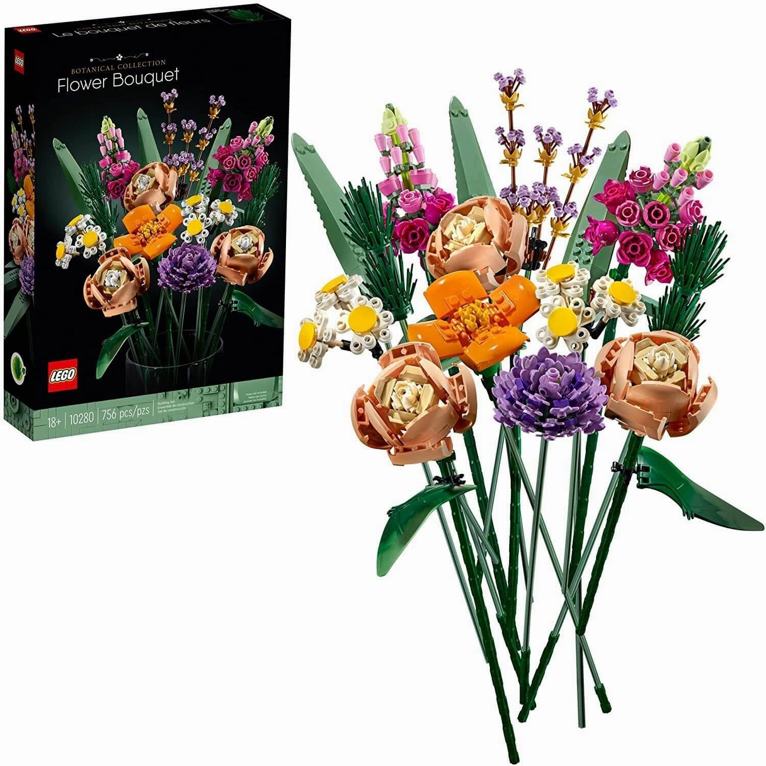 LEGO BOTANICALS 10280 Flower Bouquet Building Kit Scooter Toy
