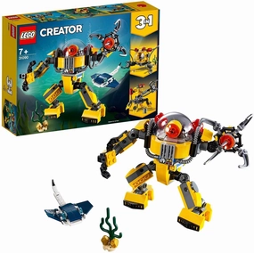 Meditation aid Gardening Kit LEGO CREATOR 3in131090 Underwater Robot Crane and Submarine