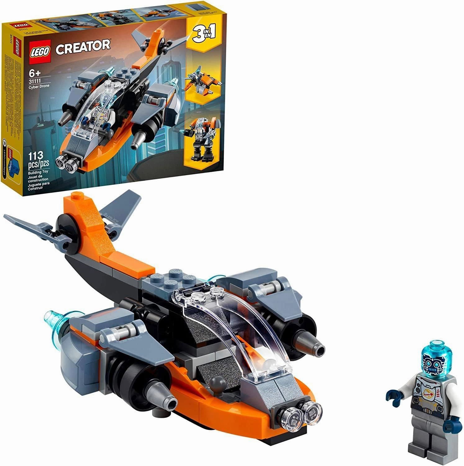 LEGO CREATOR 3in1 31111 Cyber Drone Texture Mapping Friction Force