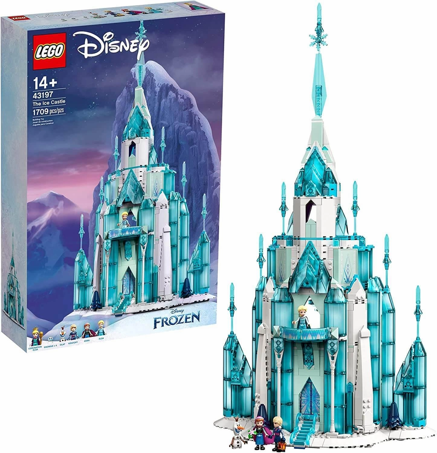LEGO DISNEY 43197 Disney The Ice Castle Building Toy Kit Mark Achieve fishing gear